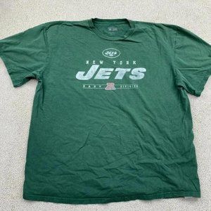 NFL New York Jets East Division T Shirt Men's XL Short Sleeve Green 100% Cotton